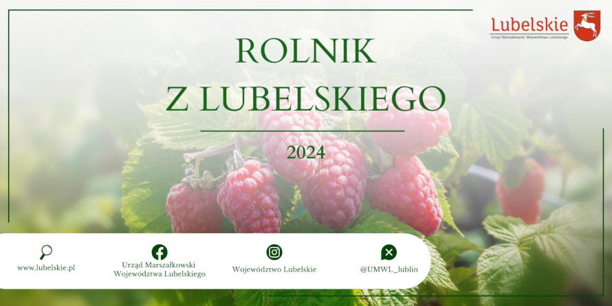 Baner promujący konkurs Rolnik z Lubelskiego 2024